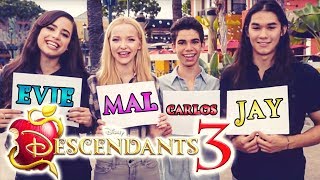 DESCENDANTS 3 🍎 MAL EViE JAY amp CARLOS Evolution According to the CAST 🎬 [upl. by Abner]