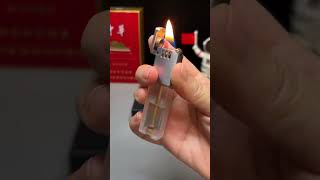 Lighters Internet celebrity lighters Zhang Yis same style transparent large oil tank Kerosene l [upl. by Eetsirk197]