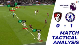 Bournemouth Vs Chelsea Tactical Match Analysis [upl. by Aitat128]