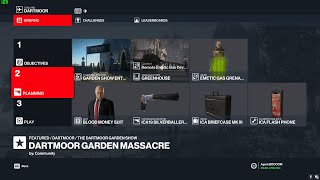 HITMAN III Featured Contract  Dartmoor Garden Massacre Silent Assassin Suit Only [upl. by Ednalrim]