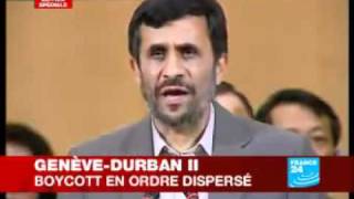 Discours Mahmoud Ahmadinejad à lONU le gouvernement israélien est raciste [upl. by Muiram]