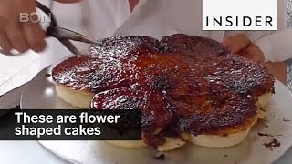 These flowershaped cakes are a Chinese staple [upl. by Nidnerb]