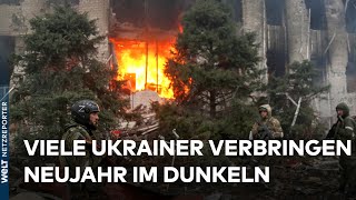 UKRAINEKRIEG Nach heftiger Angriffswelle viele landesweit ohne Strom  WELT News [upl. by Torr]