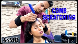 ASMR COMB SCRATCHING MASSAGE GIVES YOU GOOSEBUMPS BARBER RIZWAN [upl. by Perretta]