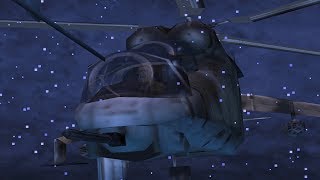 Metal Gear Solid Hind D Helicopter Boss Fight [upl. by Ianteen]