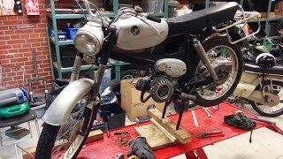 Puch VZ 50 first start after restoration [upl. by Kenwee]