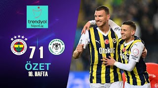 Fenerbahçe 71 T Konyaspor Maç Özeti [upl. by Edwina]