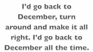 Back To December lyrics Taylor Swift [upl. by Odelia995]