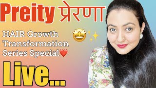 Preity Prerna Family LIVE  Hair Transformation Series Special  GIVEAWAY Results 😊❤️😊 [upl. by Yeltsew342]