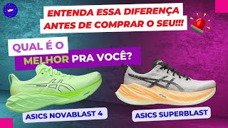 ASICS NOVABLAST 4 ou ASICS SUPERBLAST  Comparativo Completo [upl. by Aened]