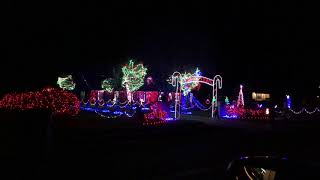 Landry House Christmas Lights Off Hwy 90 In Jeanerette [upl. by Zeiger]