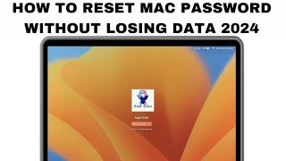 how to reset mac password without losing data 2024 [upl. by Peatroy]