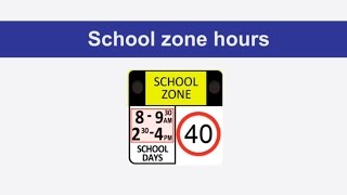 Road rules school zones [upl. by Orian48]