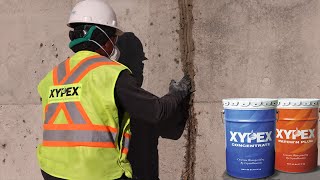 Xypex  How to Repair Leaking and Dry Concrete Cracks [upl. by Crosley850]