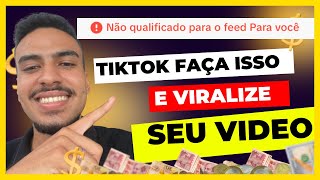 Não qualificado para o feed vídeo desqualificado do programa criativo Resolvido MONETIZAR TIKTOK [upl. by Orin603]