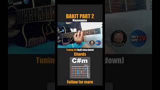 Bakit Part 2  Mayonnaise  Chords tutorial tutorial fypシ゚ foru foryoupage [upl. by Ateekram]