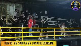 Lucha Extrema encadenados Demus VS Sadika VS Lunatik Extreme [upl. by Rebmat]