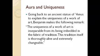 Walter Benjamins The Work of Art in the Age of Mechanical Reproduction online session [upl. by Newg550]