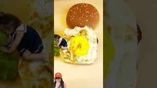 ADEK KECIL BUAT BURGER SENDIRI ⁉️shorts funny dubbing [upl. by Okoyk]