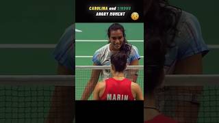 Carolina Marin and PV Sindhu Angry Moment  shorts badminton sindhu olympic [upl. by Ttirrem386]