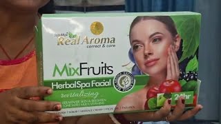 Makeup with Archana is live fruit हर्बल facial spa cream herbal aroma mix fruit all skin type [upl. by Dnomaj]