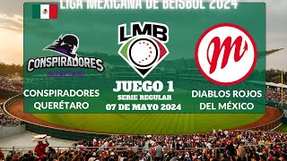 ⚾️Conspiradores vs Diablos Rojos⚾️Donde Verlo EN VIVOLiga Mexicana de Béisbol 2024 [upl. by Nilac428]