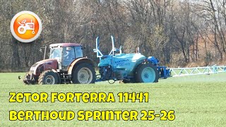 Spraying 2022  Zetor Forterra 11441 amp Berthoud Sprinter 2526 [upl. by Leiva]