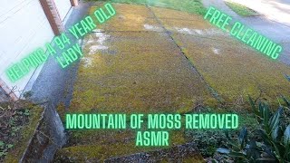 Free Pressure Washing for 94 year old lady pressurewashing ASMR satisfying freework [upl. by Eitsyrc]