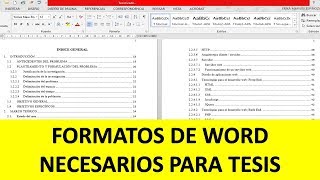 Cómo poner numeración de TÍTULOS para insertar INDICE o TABLA de contenidos automática en Word [upl. by Lenej]