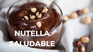 CÓMO HACER NUTELLA CASERA SALUDABLE  SIN AZÚCAR Y 100 VEGANA [upl. by Drannel]