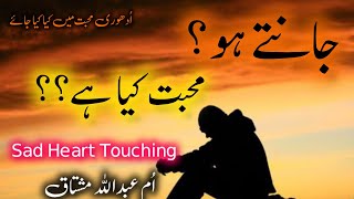 Mohabbat Kya Hai  Sad Heart Touching  Very Sad Status Female Version  By Umme Abdullah Mushta [upl. by Layne]