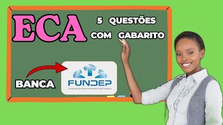 Banca FUNDEP  ECA  Questões CGabarito Concurso p Educação MUNHAÇUMG 2024 [upl. by Schwenk953]