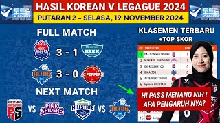 Hasil Liga Voli Korea 2024 hari ini Hi Pass vs GS Caltex  Klasemen Terbaru amp Jadwal Megawati [upl. by Takeo]