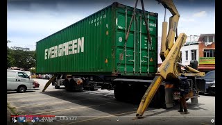 Sideloader Self Loading Container Trailer [upl. by Eltotsira]