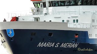 Einlauf Forschungsschiff MARIA S MERIAN DBBT IMO 9274197 research amp survey vessel inbound Emden [upl. by Joelle272]