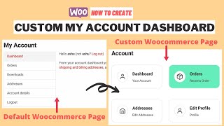 How to Customize WooCommerce My Account Page Dashboard Without Any Coding  WordPress [upl. by Enel871]