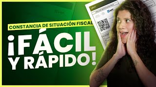 ¿Cómo obtener la Constancia de Situación Fiscal Guía 4 formas con y sin contraseña [upl. by Avad385]