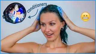 Mixing all my Conditioners together to fix my hair [upl. by Adnuhser]