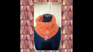 CUELLO CON PUNTO CESTA A CROCHET [upl. by Nyltac]