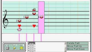 Popeye the Sailor Man  Mario Paint Composer  8Bit Synth Chip  Humorous Version [upl. by Naxela364]