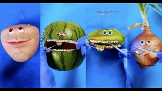 First Ever Fruit Surgery vids by TikToks Discount Dentist The Original 10 videos Tik Tok Videos [upl. by Estell]