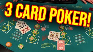 LIVE 3 CARD POKER IN LAS VEGAS [upl. by Oine59]