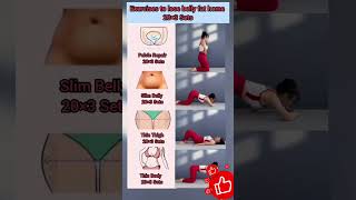 Exercise lose belly fat loss at homefitbelly fatshorts [upl. by Aimekahs]