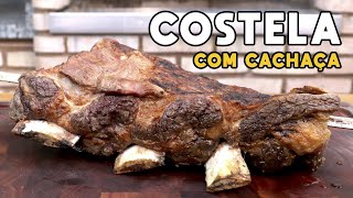 Como Fazer Costela com Cachaça na Churrasqueira  Tv Churrasco [upl. by Nehgem]