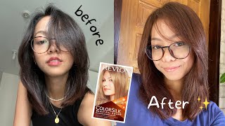 Dyeing my hair with Revlon Colorsilk Dark Ash Blonde [upl. by Richards269]