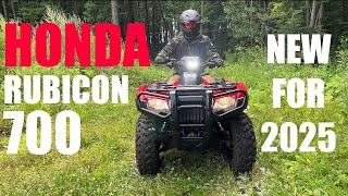 2025 HONDA RUBICON 700 we rode it first in Canada [upl. by Aprile]