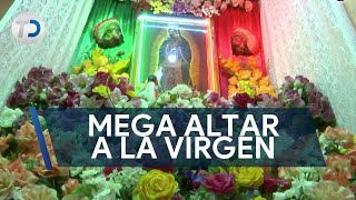 Mujer realiza mega altar para la virgen de Guadalupe [upl. by Boulanger]