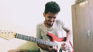 Ma Handawala Bathiya amp Santhush version Lead Guitar Solo cover by Matheesh Warakapitiya [upl. by Bushey852]