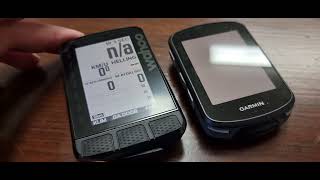 Wahoo ROAM Elemnt V2 vs Garmin 540 Comparing [upl. by Nalyt]