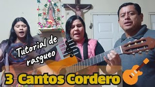 Cantos de CORDERO para Misa 🎼 Letra y Acordes en PDF  Tutorial de Rasgueo Guitarra 🎸 [upl. by Onivla]